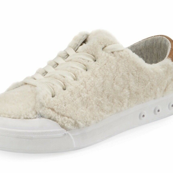 rag & bone Shoes - Rag & Bone Shearling Fur Low-Top Sneakers 39 8 8.5